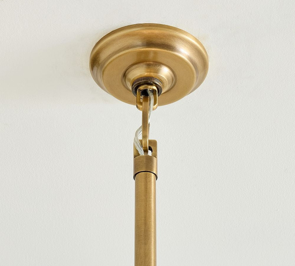 Riviera Glass Disc Chandelier 26"