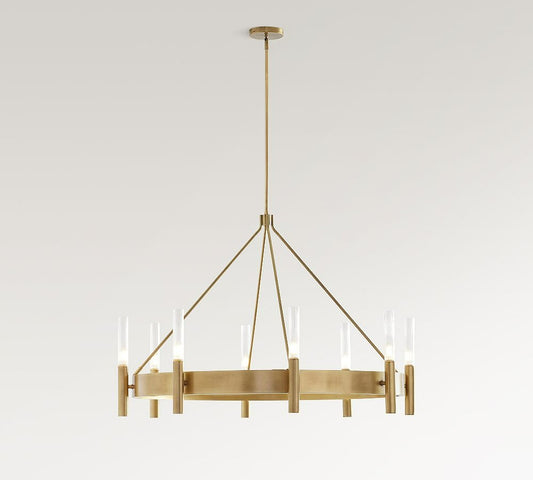 Somerset Metal Round Chandelier 44"D