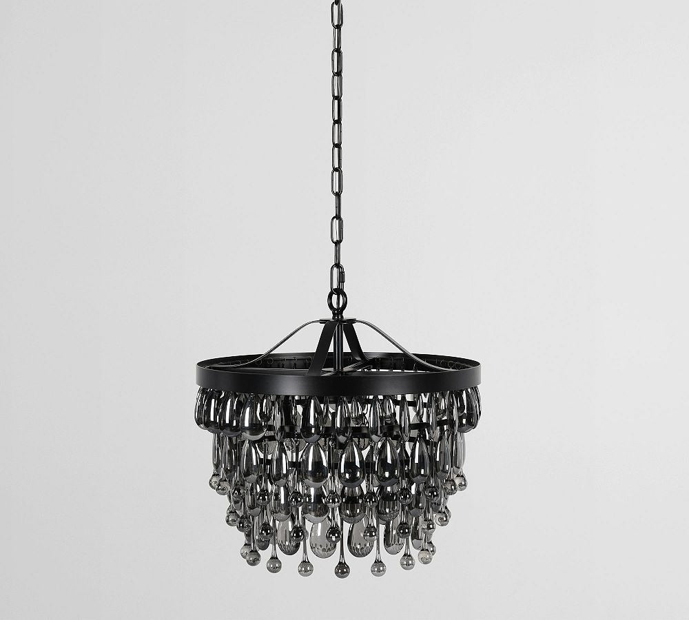 Ordman Crystal Round Chandelier 18" 28"D