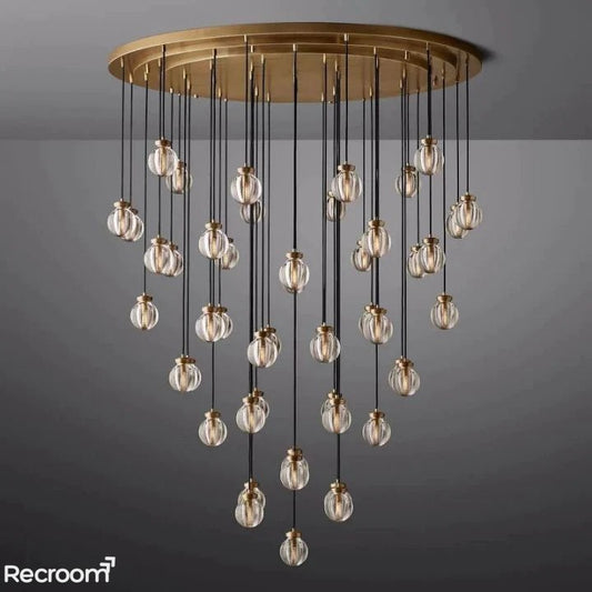 Pearli Round Chandelier 60"