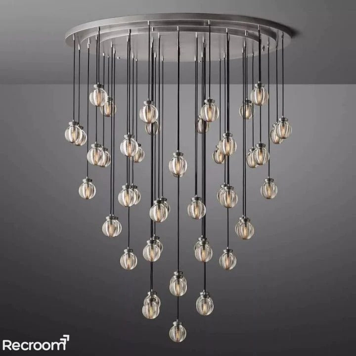 Pearli Round Chandelier 60"