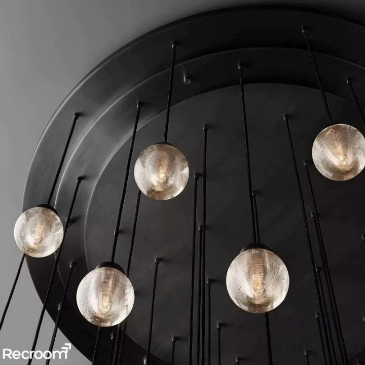 Pearli Round Chandelier 60"