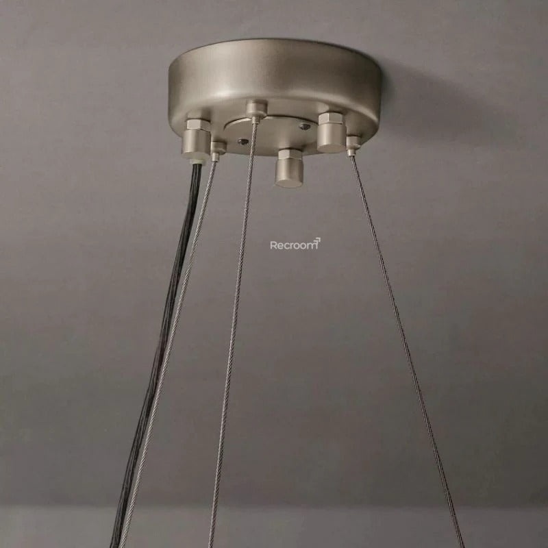 Cristal Hallo Round LED Chandelier 41"