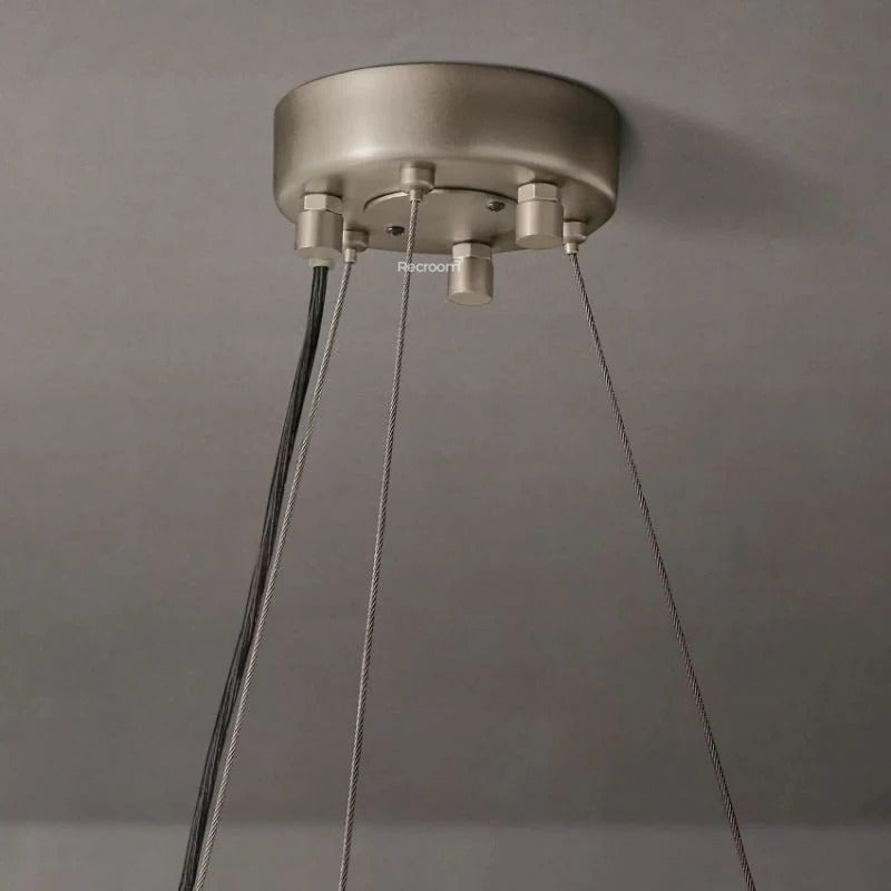 Cristal Hallo Round LED Chandelier 59"