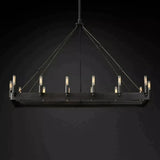Caminon Vintage Filament Rectangular Chandelier 41“ 52"