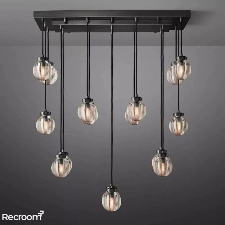 Pearli Rectangular Chandelier 36"