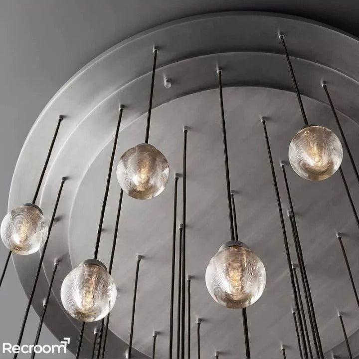 Pearli Round Chandelier 60"