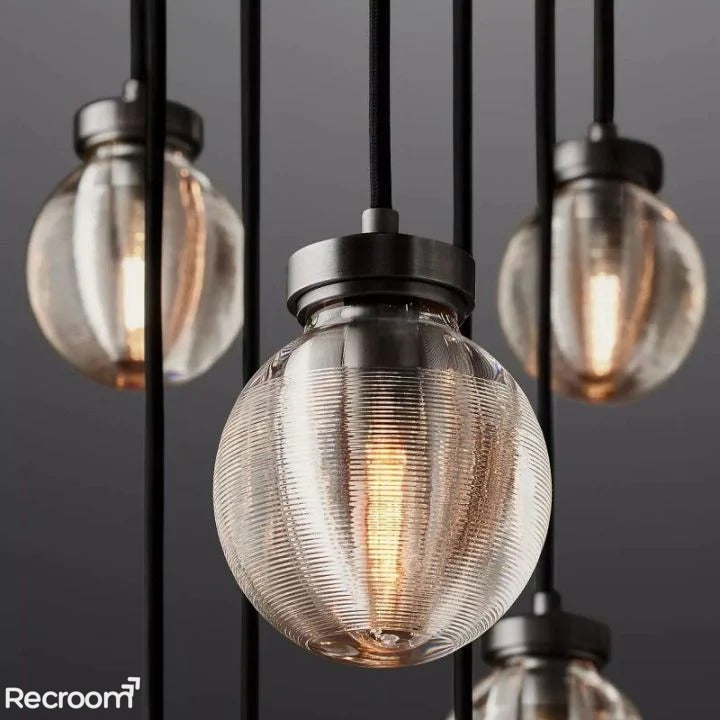 Pearli Round Chandelier 60"