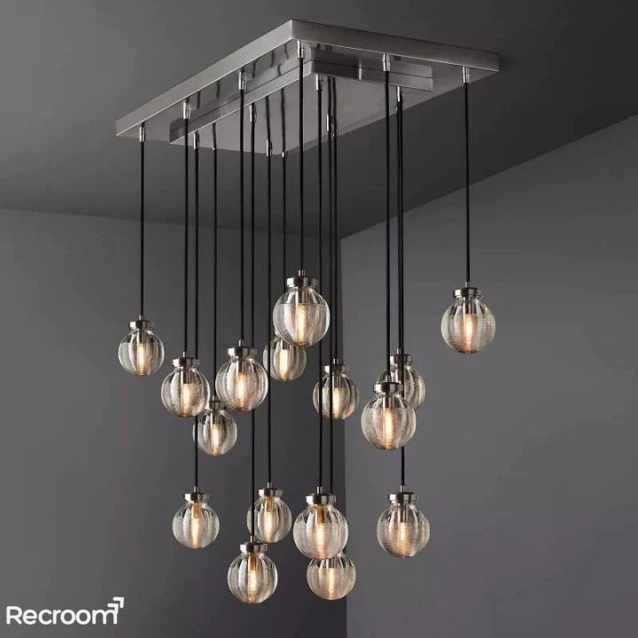 Pearli Rectangular Chandelier 36"