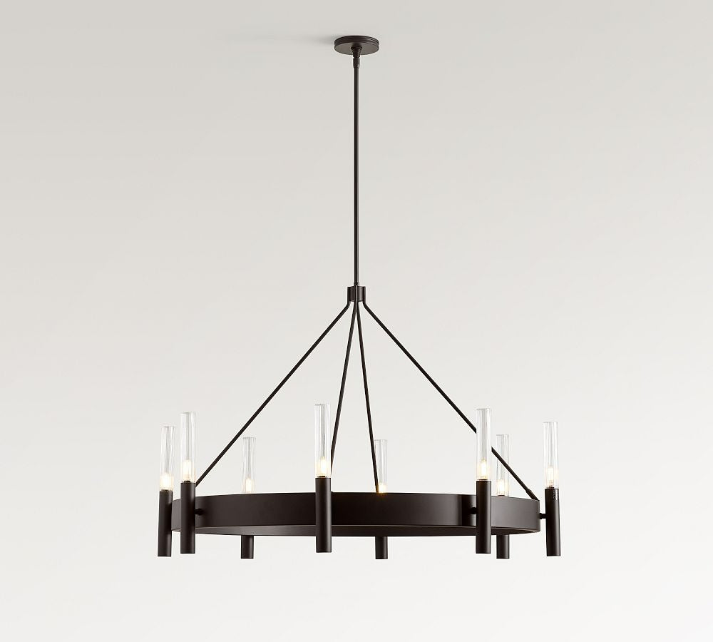 Somerset Metal Round Chandelier 44"D