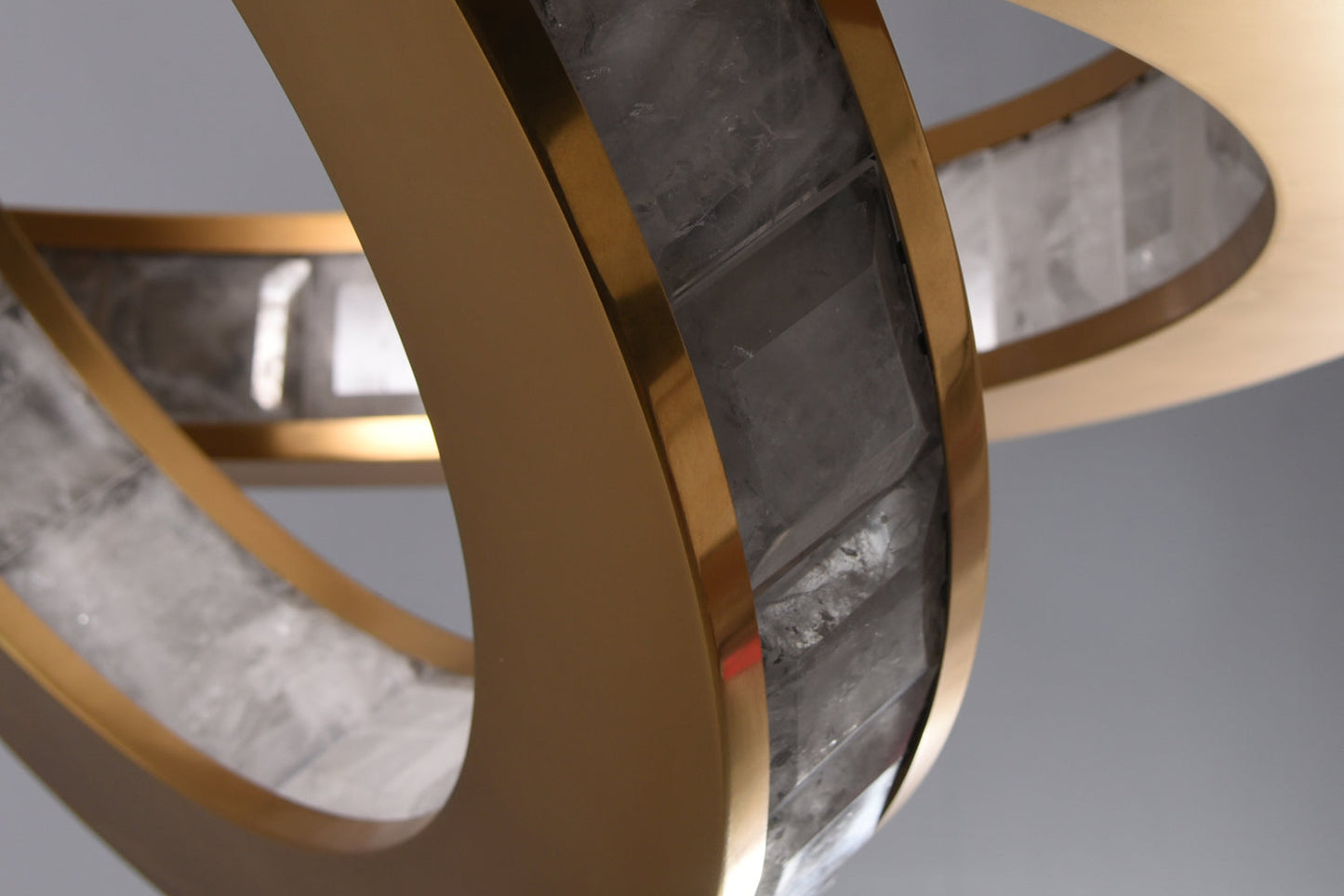 Rolantis -I Rock Crystal Pendant Brass