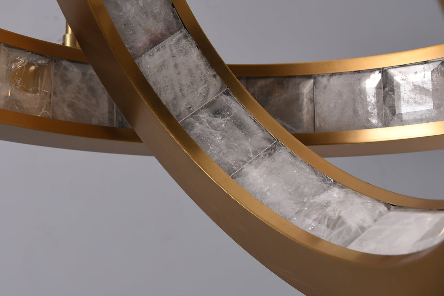 Rolantis -I Rock Crystal Pendant Brass