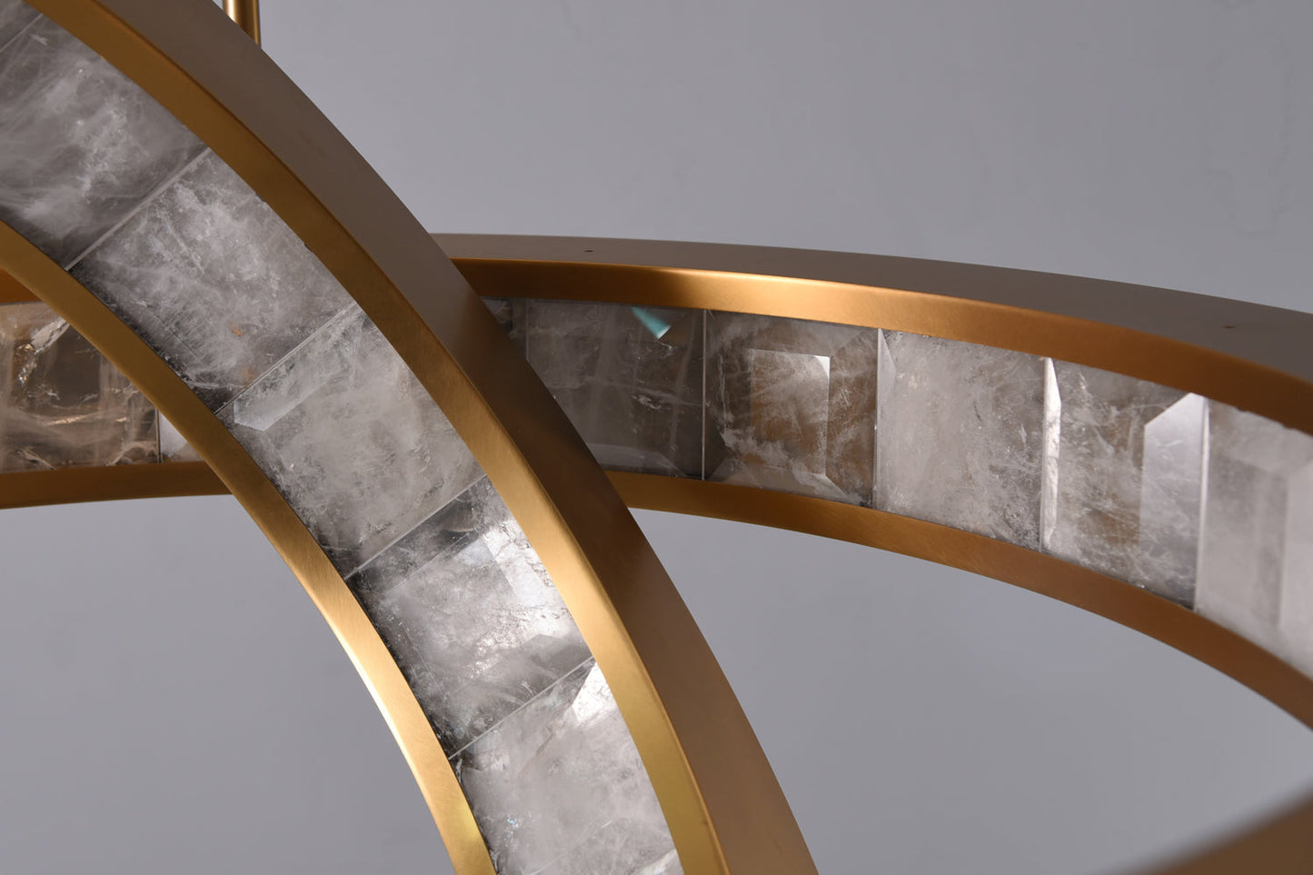 Rolantis -I Rock Crystal Pendant Brass