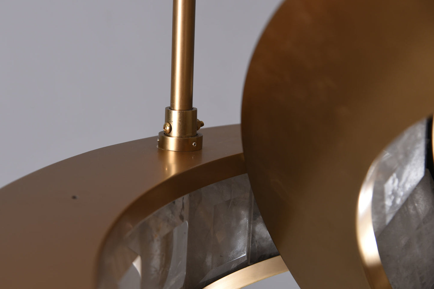 Rolantis -I Rock Crystal Pendant Brass