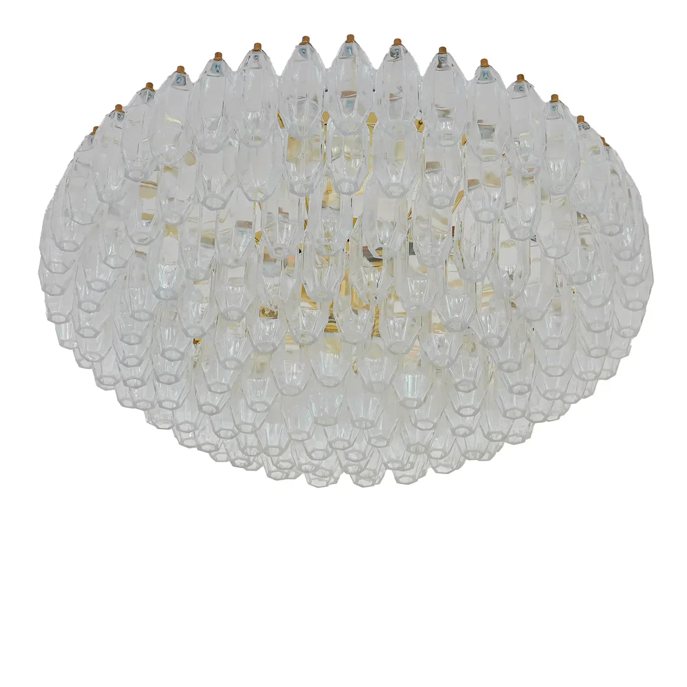 Prismatico 12-Light Clear Ceiling Lamp 35"