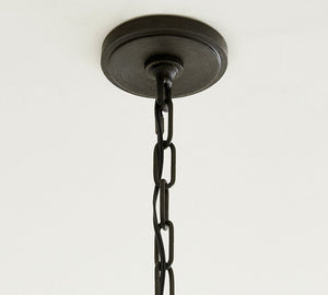 Lucca Iron Round 2-Tier Chandelier (48")