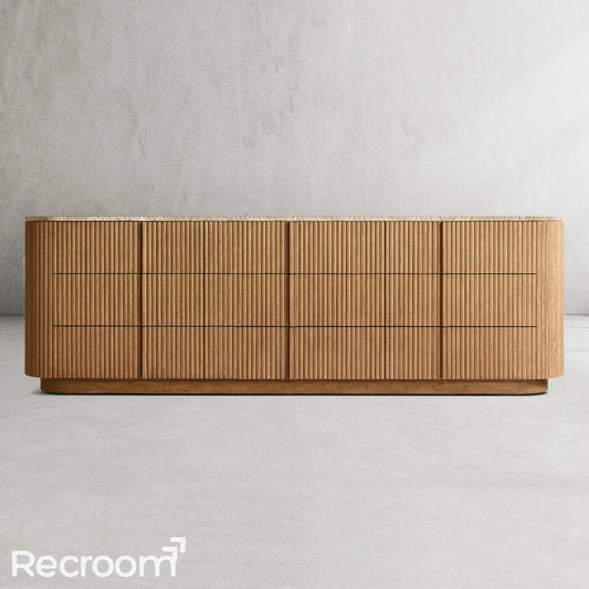 Muelholland Modern Stone 9-Drawer Dresser