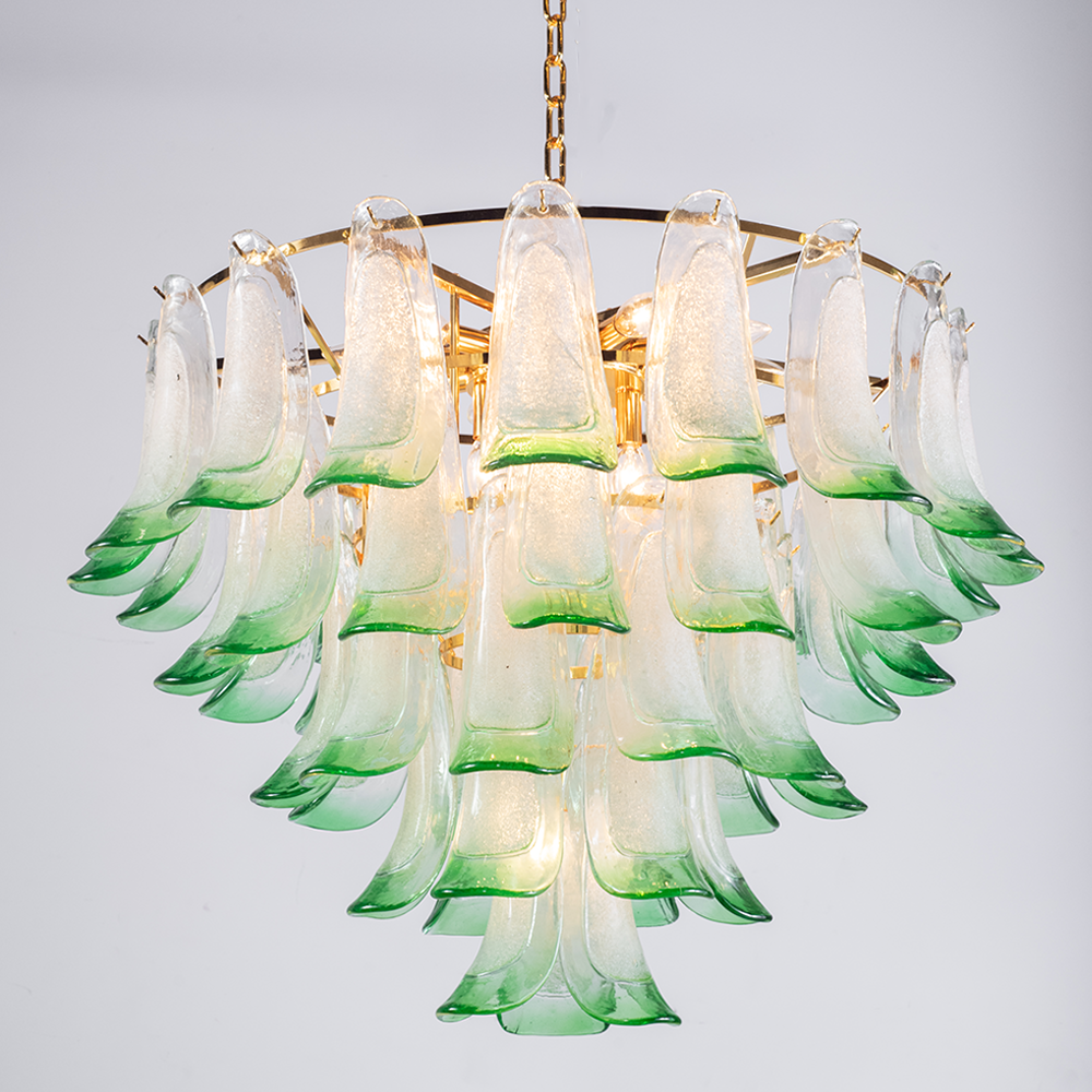 Murano Mid Century  Petal Chandelier