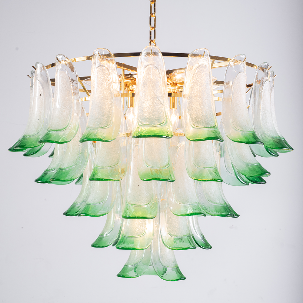 Murano Mid Century  Petal Chandelier