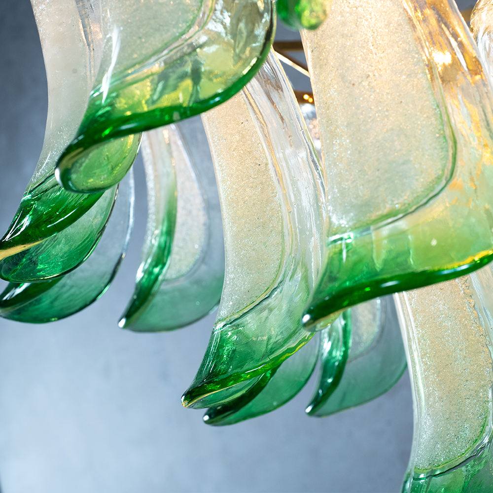 Murano Mid Century  Petal Chandelier