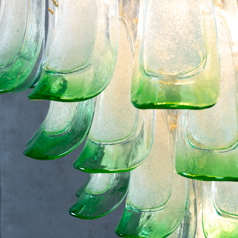 Murano Mid Century  Petal Chandelier