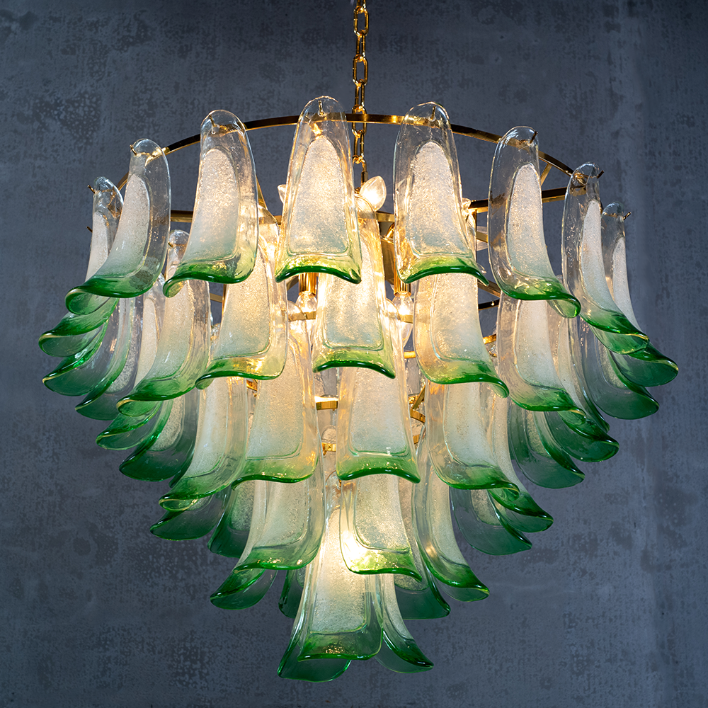 Murano Mid Century  Petal Chandelier