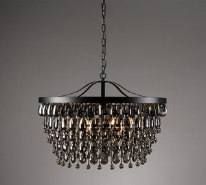 Ordman Crystal Round Chandelier (28")