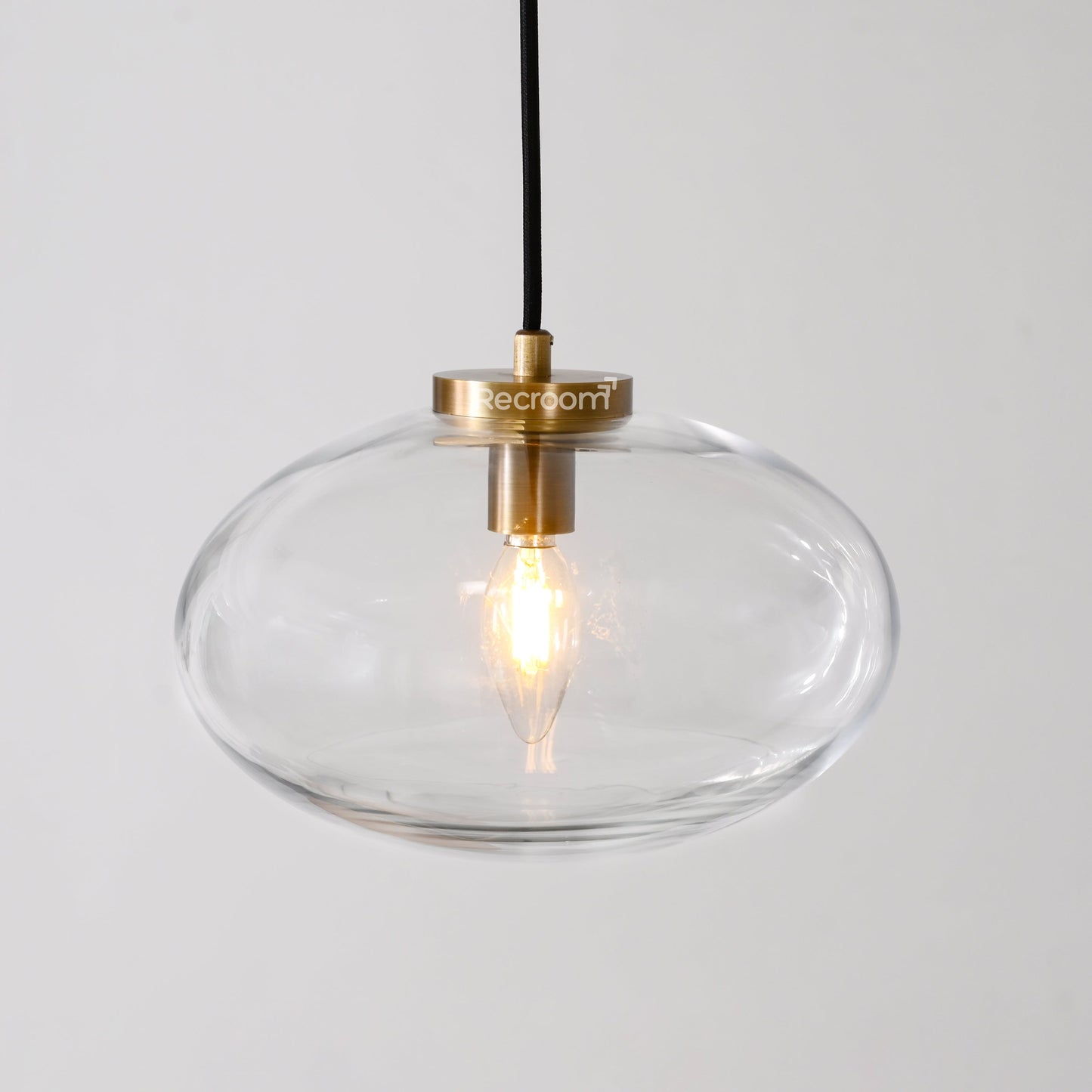 Cabretten Clear Glass Pendant 10"