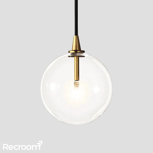 Glass Global Pendant Light 6" 10" 14"