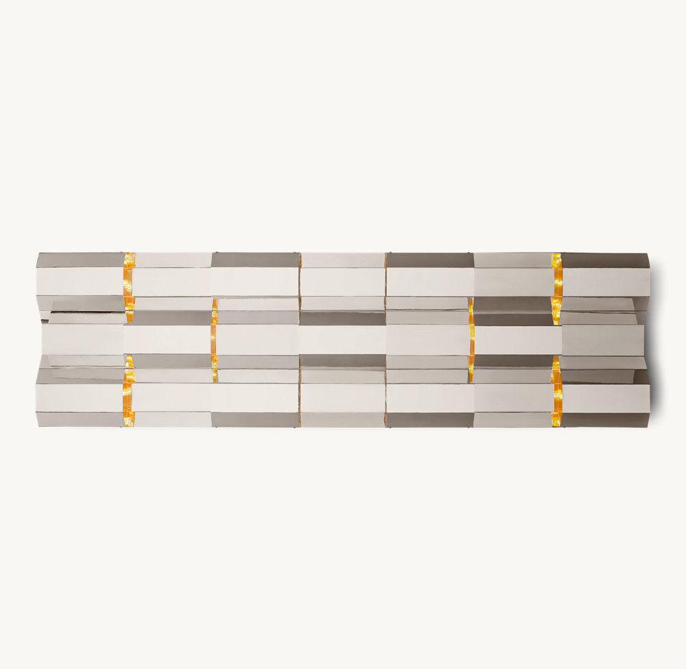 Modernist Grid Grand Sconce
