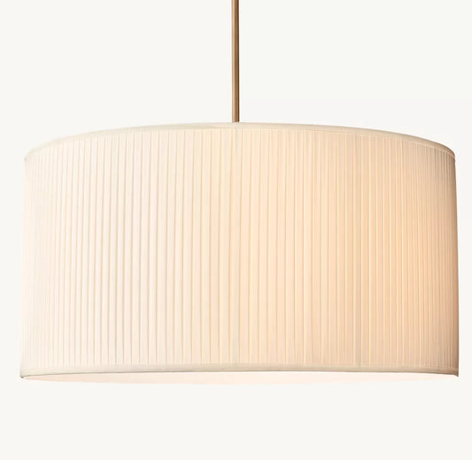Reed Pleated Drum Pendant