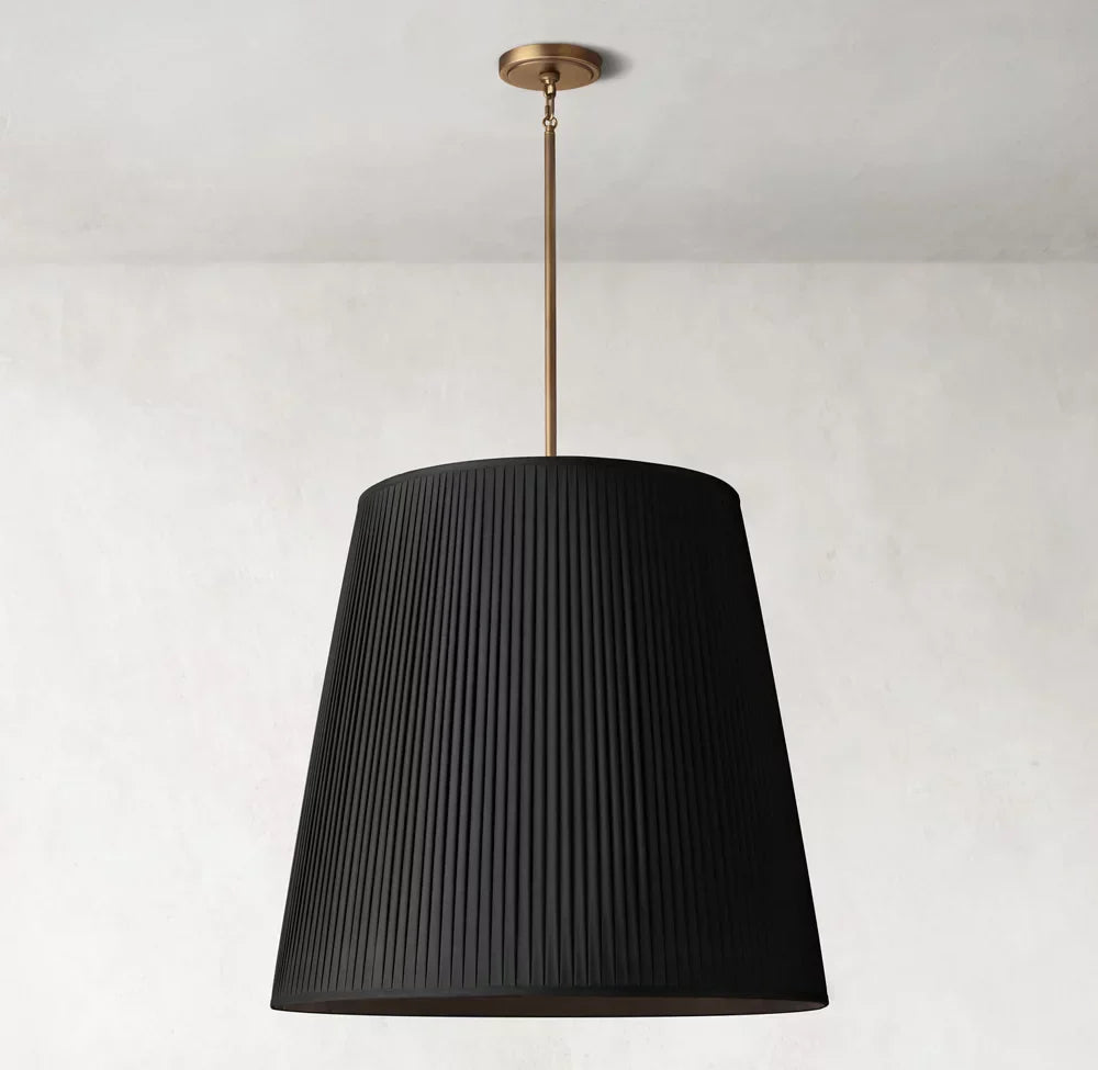 Reed Pleated Barrel Pendant
