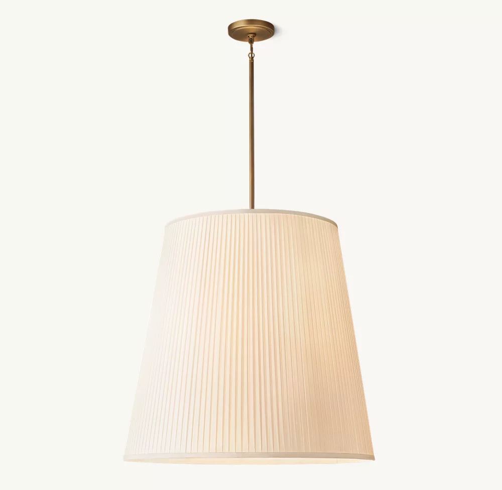 Reed Pleated Barrel Pendant