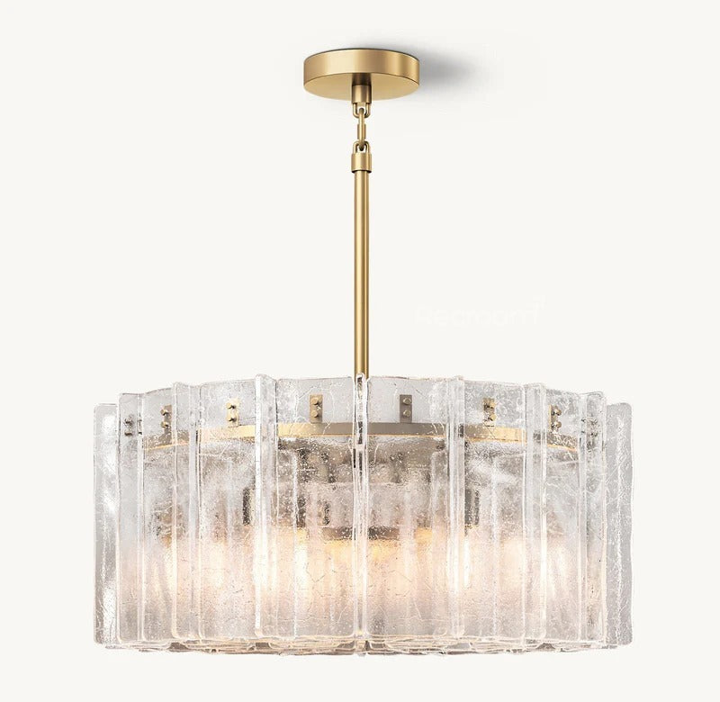 Latticy Round Chandelier 37"