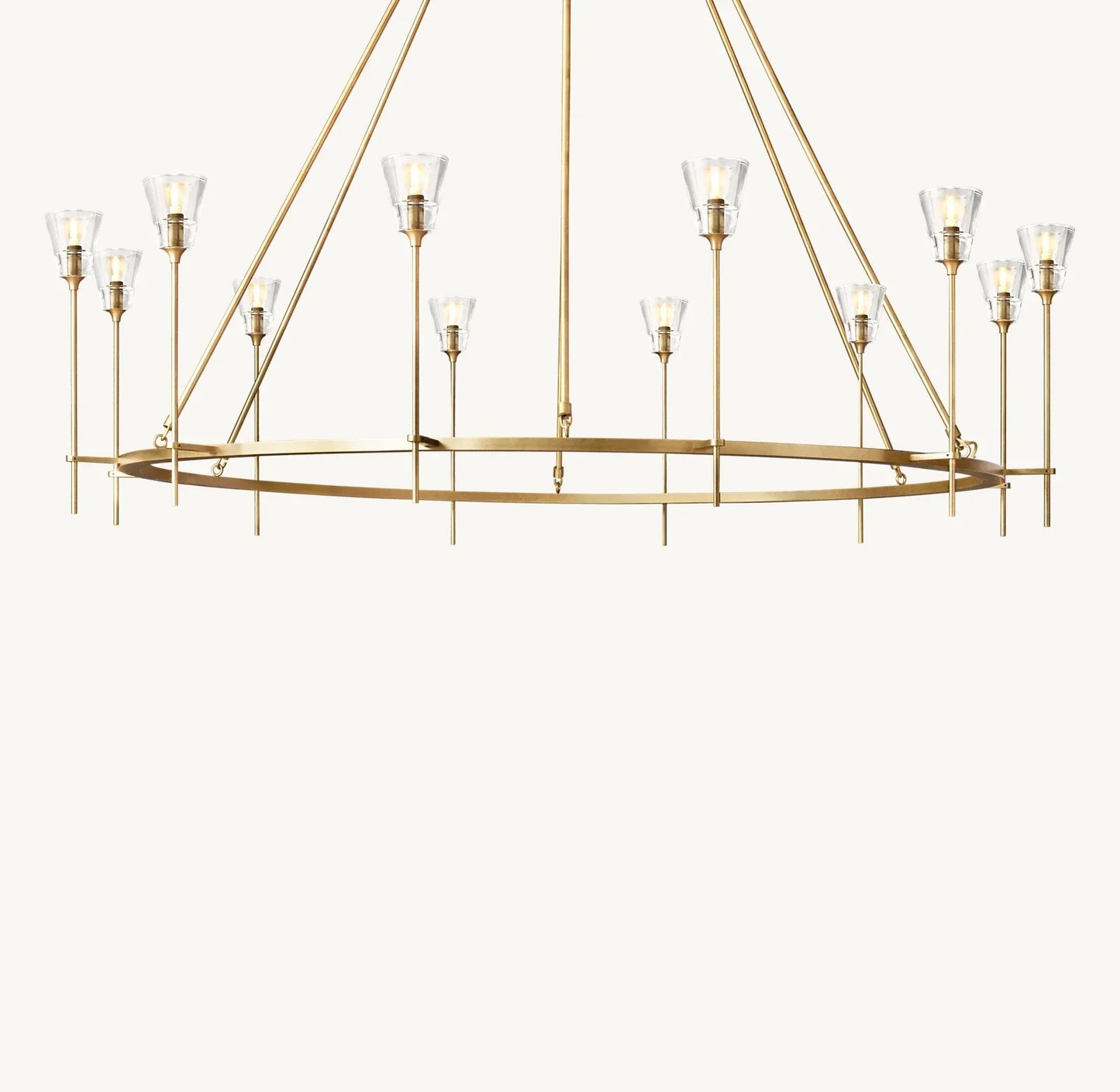 Torche De Verre Round Chandelier 70"