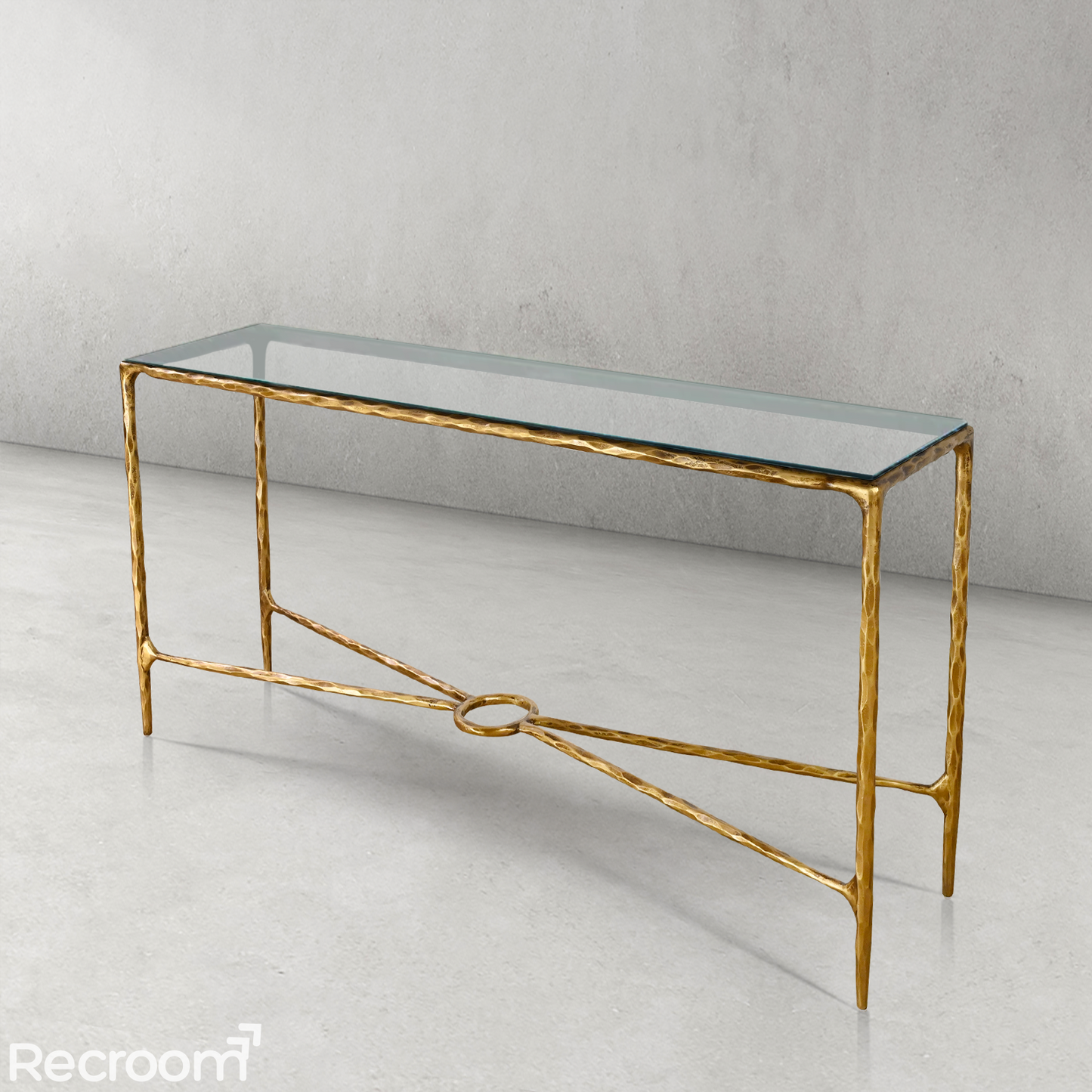 Thaddeo Rectangle Glass Console Table 60" 72"