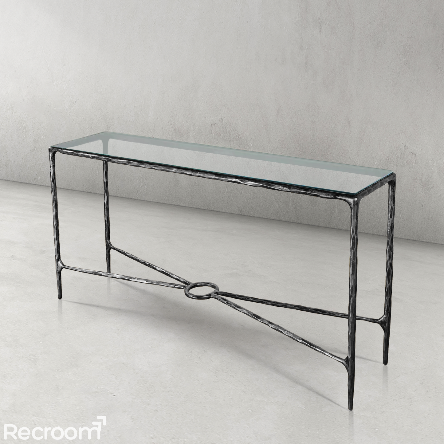 Thaddeo Rectangle Glass Console Table 60" 72"