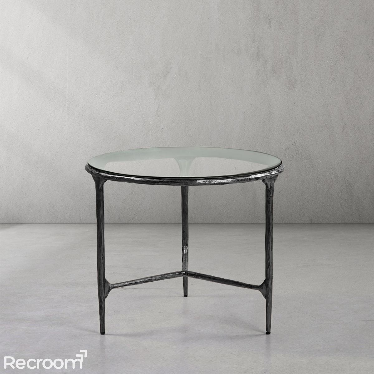 Thaddeo Glass Round Coffee Table 3 Legs 35"