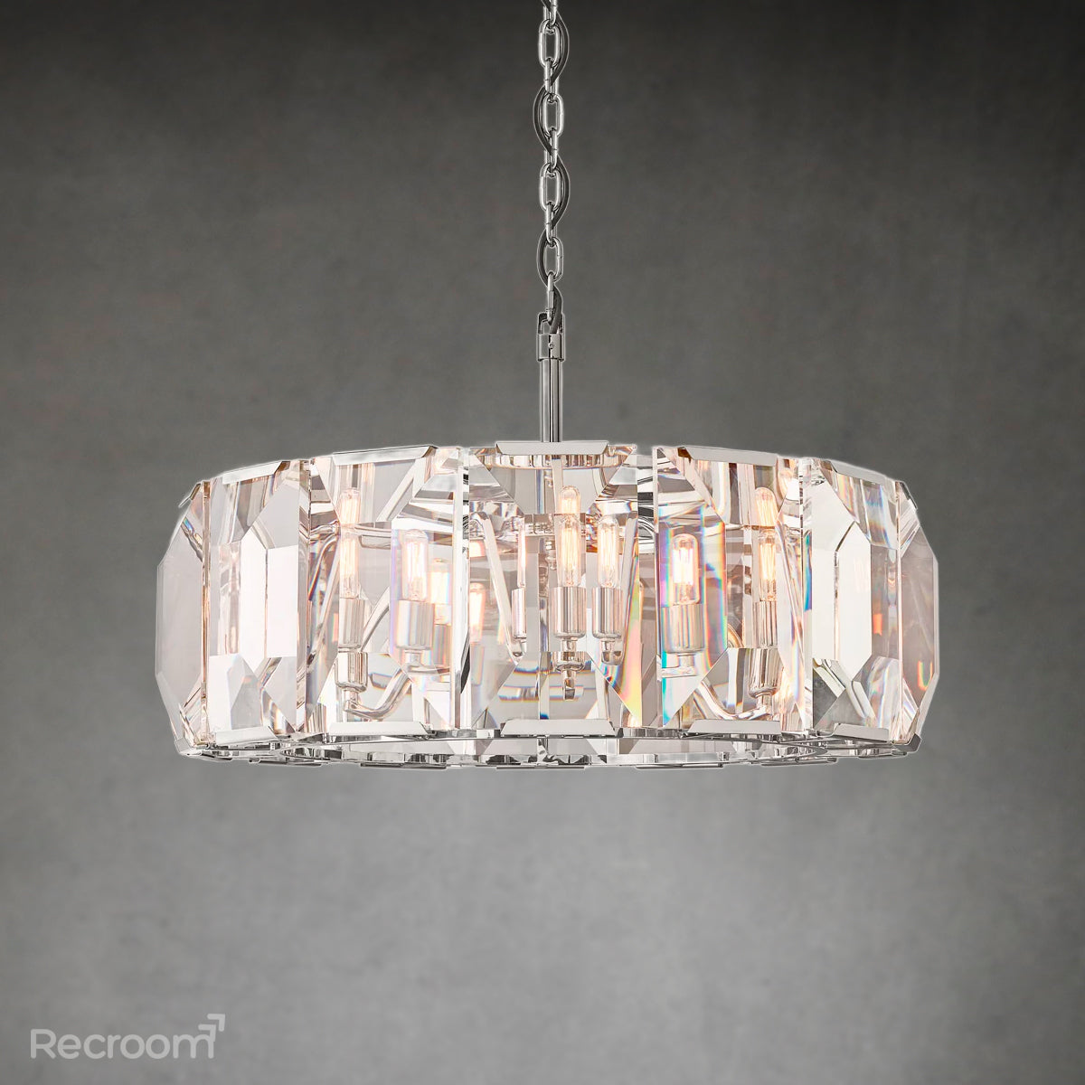 Harllow Multicurve Crystal Round Chandelier 19“ 31” 43“ 60”