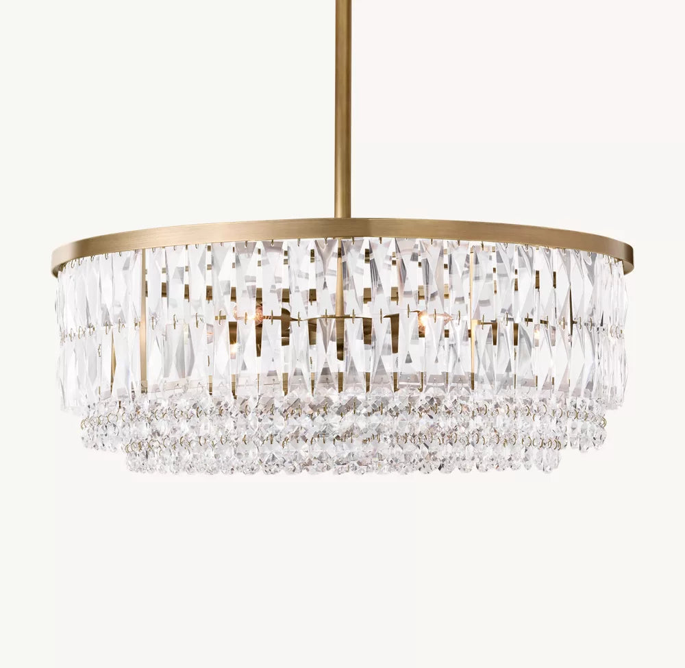 Portia Crystal Pendant 20" 26" 32"D