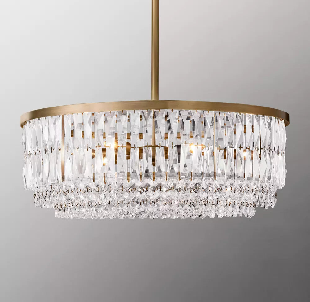 Portia Crystal Pendant 20" 26" 32"D