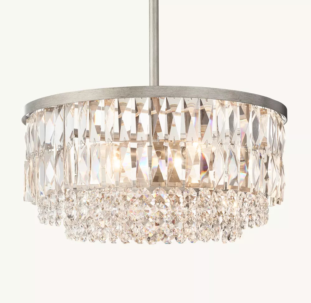 Portia Crystal Pendant 20" 26" 32"D