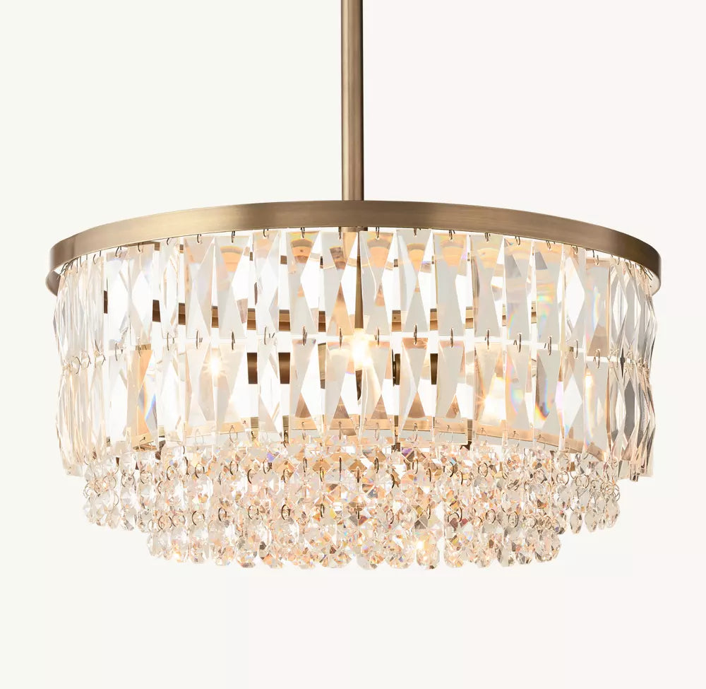 Portia Crystal Pendant 20" 26" 32"D