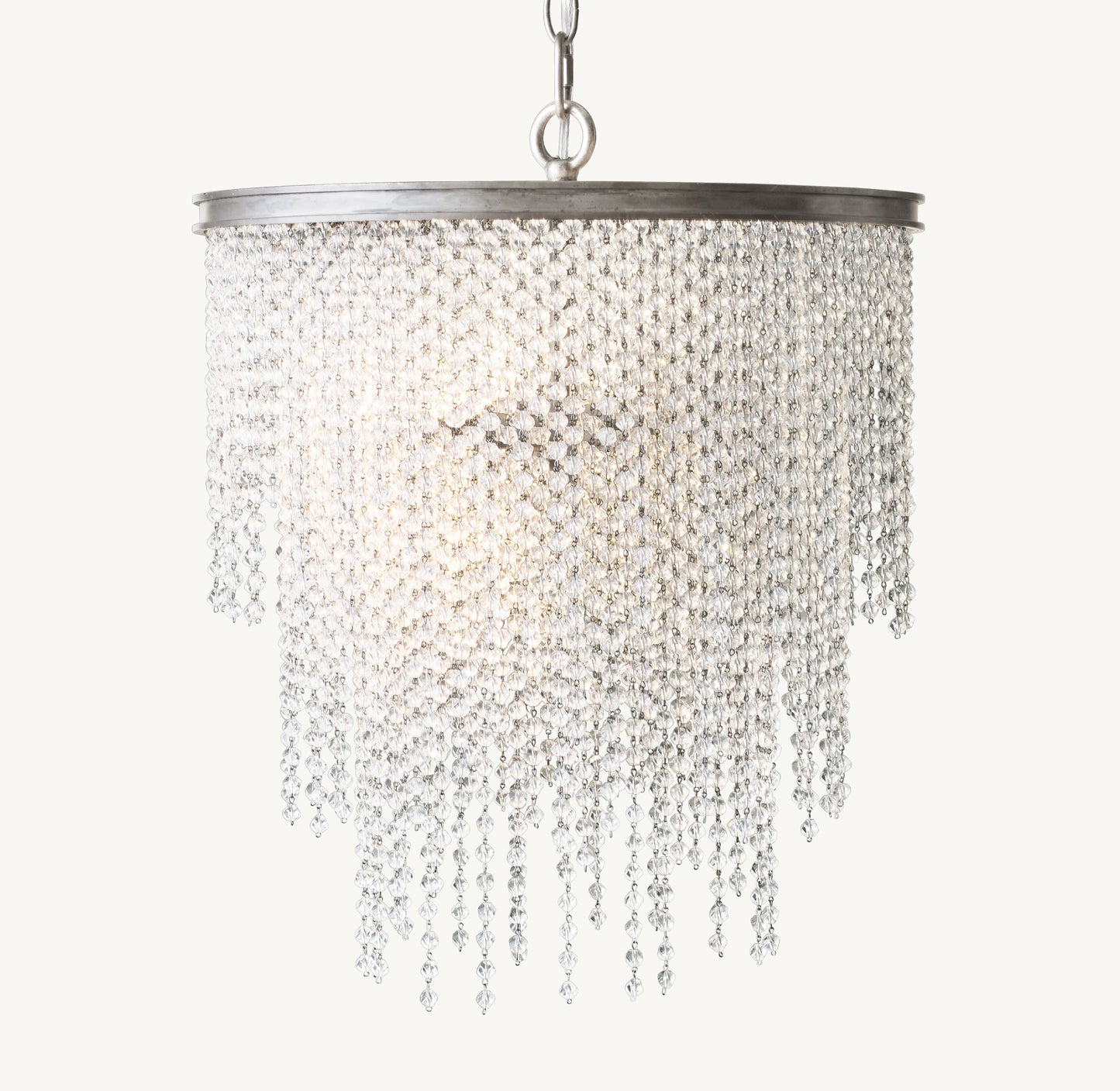 Athena Clear Crystal Small Pendant 16"D