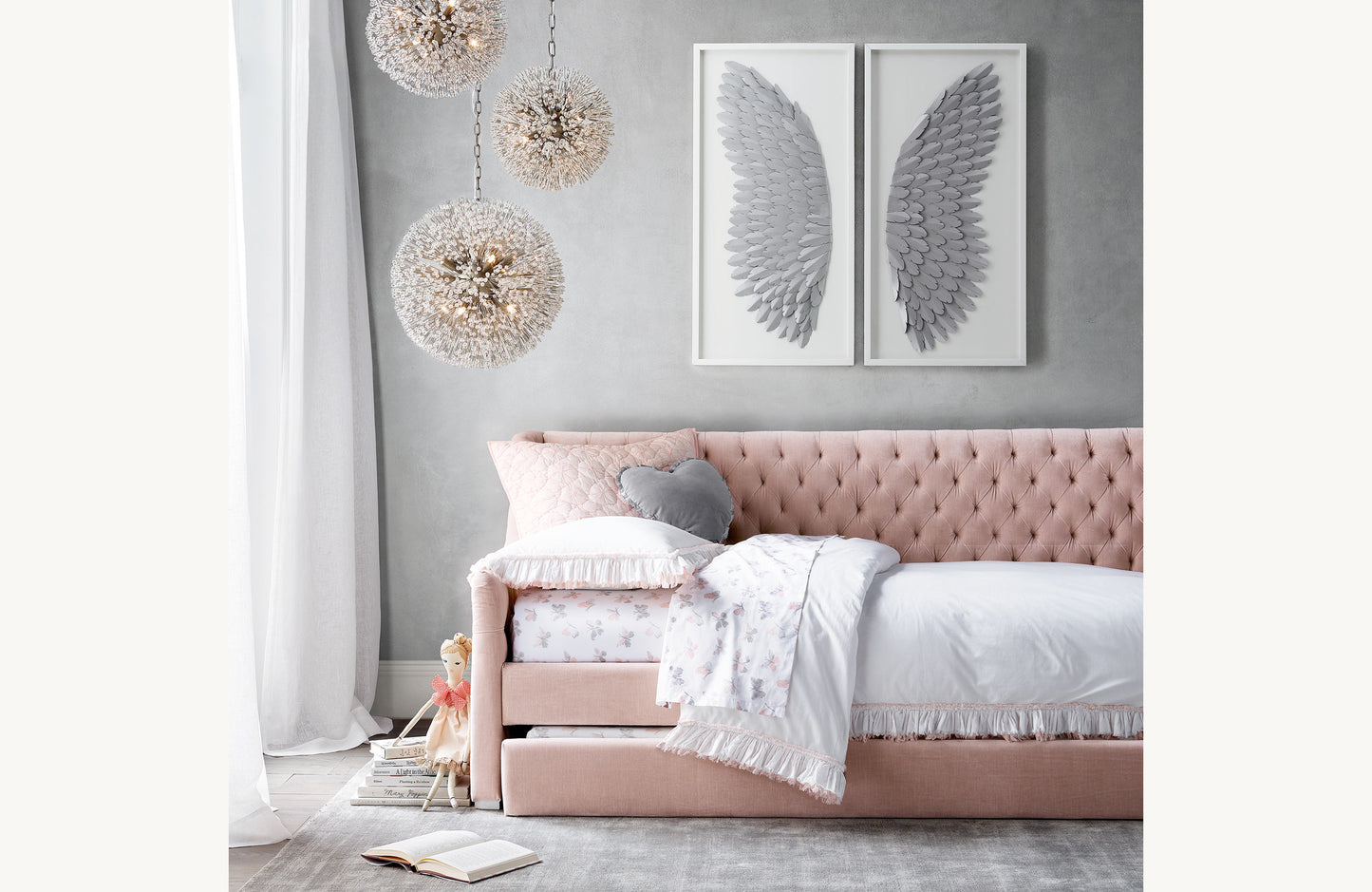 Arora Crystal Small Pendant 15"D