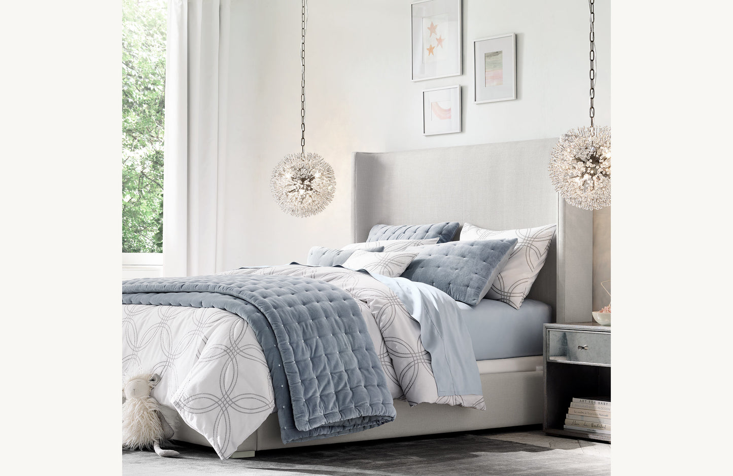 Arora Crystal Small Pendant 15"D