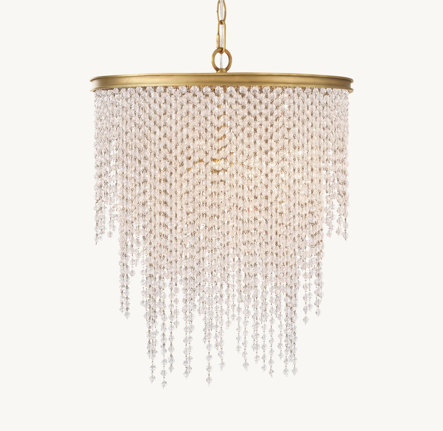 Athena Clear Crystal Small Pendant 16"D