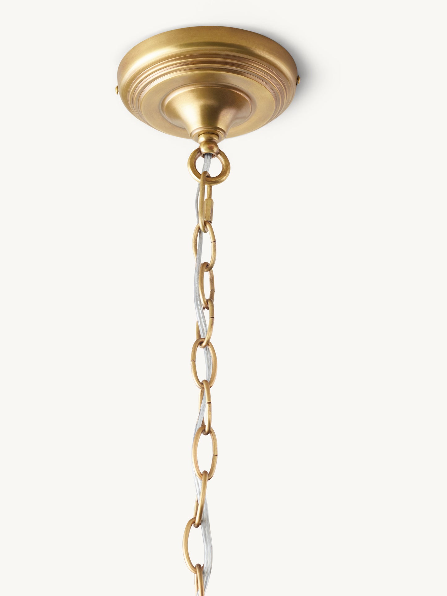 Athena Clear Crystal Small Pendant 16"D