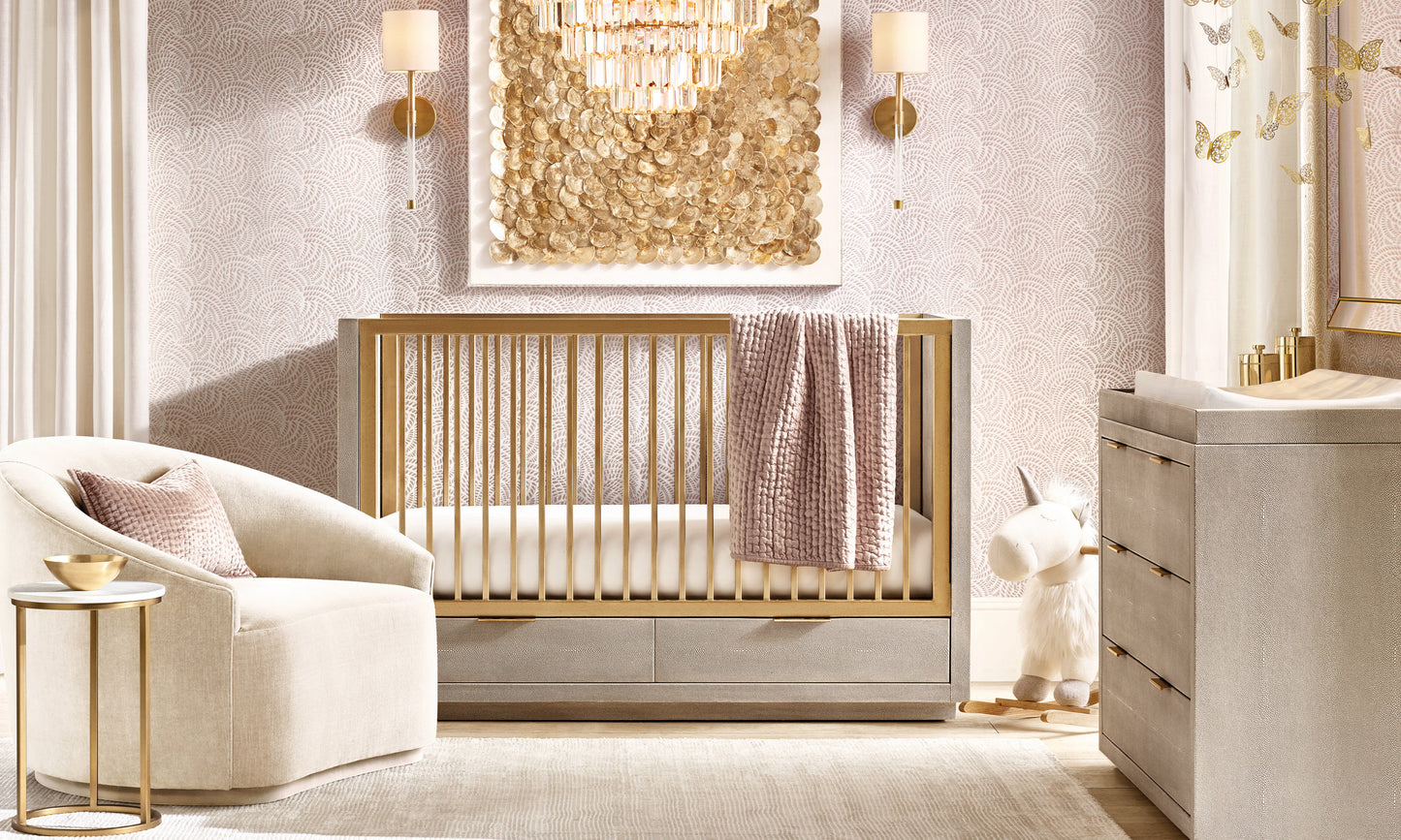 Alaine Crystal Small Pendant 18"D