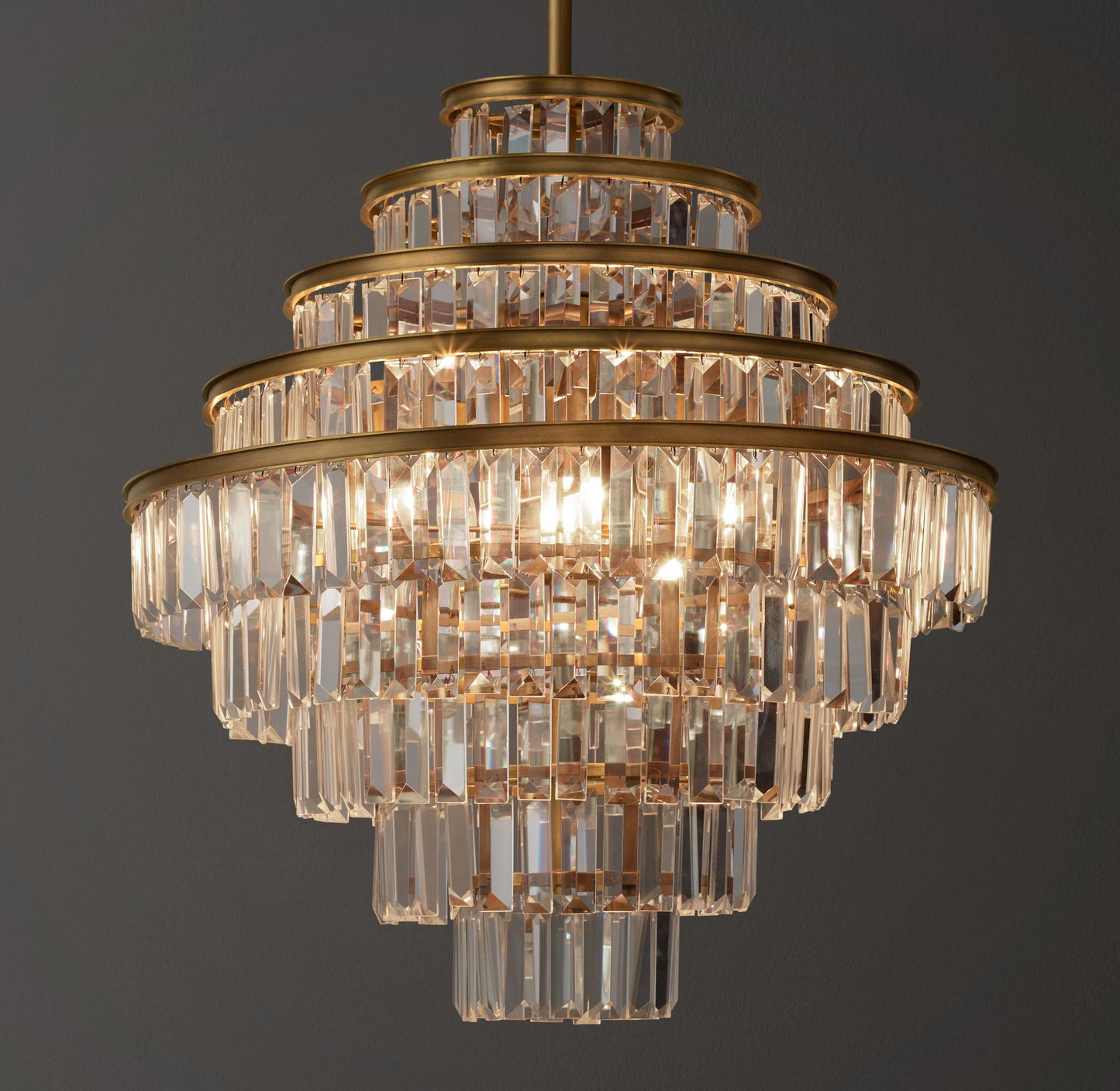 Alaine Crystal Medium Pendant  22''D